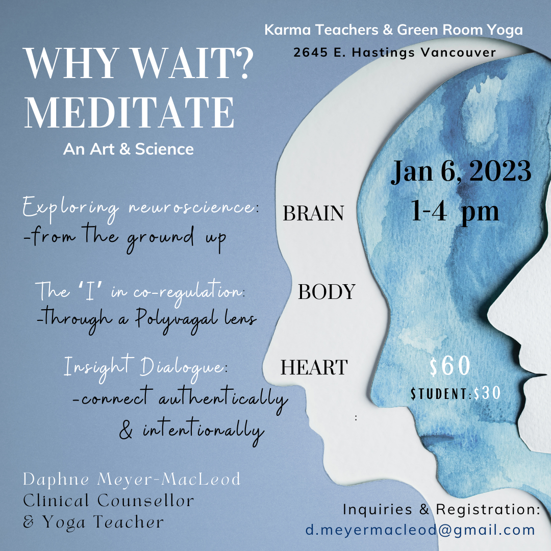 Why Wait? Meditate: An Art & Science